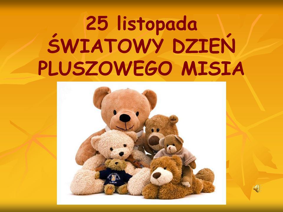 Światowy Dzień Pluszowego Misia