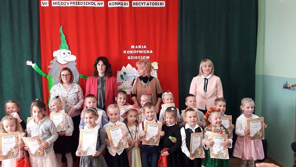 VlI Miedzyprzedszkolny Konkurs Recytatorski w Pasiece Otfinowskiej