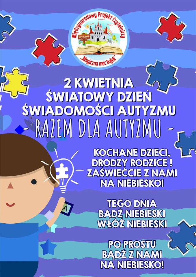 Światowy Dzień Świadomości Autyzmu- Dzień Książki dla Dzieci